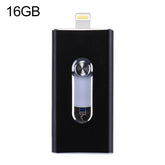 RQW-02 Unidad flash 3 en 1 USB 2.0, 8 pines y micro USB de 16 GB, RQW-02 negra, RQW-02 dorada, RQW-02 azul, RQW-02 roja, RQW-02 plateada